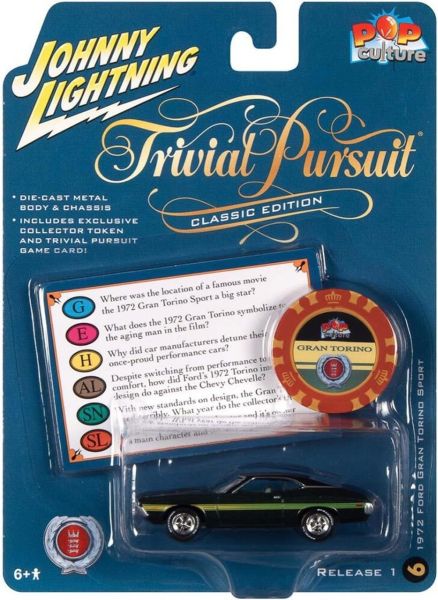 JLSP239 - FORD Gran Torino 1972 vert - TRIVIAL PURSUIT sous blister - 1