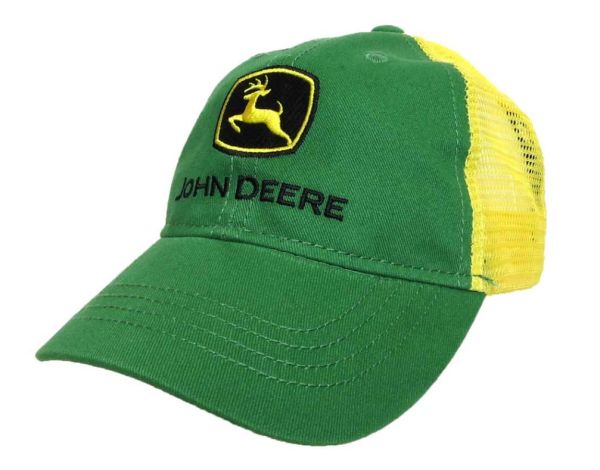 JSH370GT - Casquette enfant JOHN DEERE verte avec arrière en maille - 1