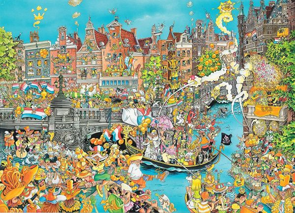 Puzzle 1000 pièces : Voiture à Amsterdam Educa : King Jouet, Puzzle 500 à  1000 pièces Educa - Puzzles