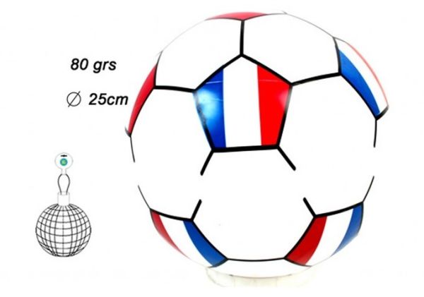 Ballon gonflable de foot taille 4 - FRANCE - 25 cm - Référence