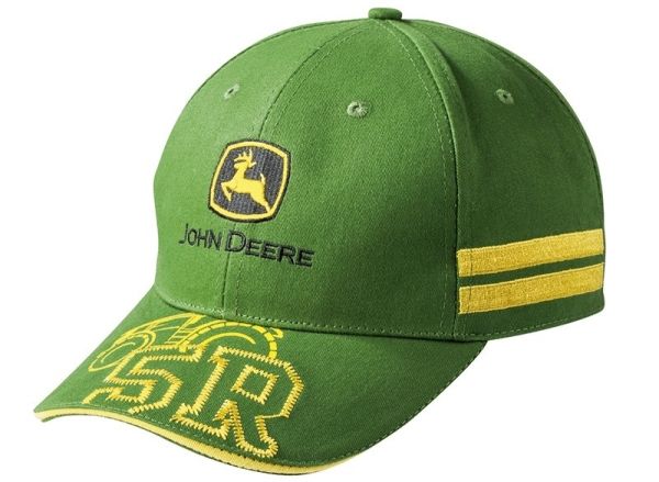 Casquette John Deere verte avec logo brodé