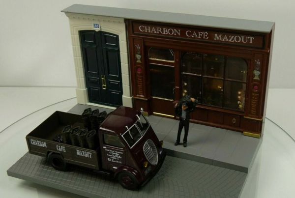 MAGDIOCHARBON - Diorama Charbon-Café-Mazout avec PEUGEOT dma porteur - 1