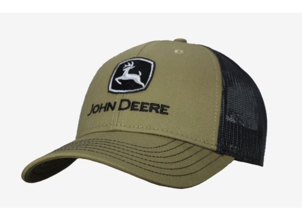 MC13080868OV - Casquette avec arrière en filet marque JOHN DEERE verte - 1