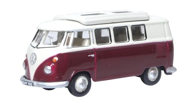 OXF76VWS010 - VOLKSWAGEN Type 1 Camper Rouge Titan et beige - 1