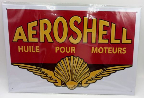 MAGPB222 - Plaque métallique AEROSHELL – 20x30 cm - 1