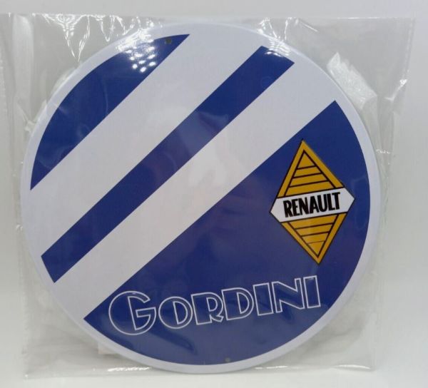 MAGPB227 - Plaque métallique ronde – RENAULT Gordini - Ø20 cm - 1