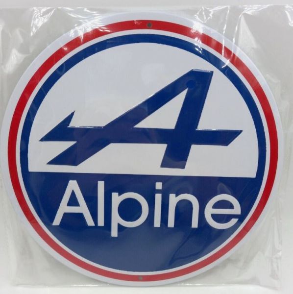 MAGPB229 - Plaque métallique ronde – ALPINE - Ø20 cm - 1