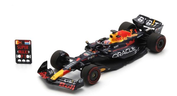 SPAS8916 - RED BULL RB19 #1 Oracle Red Bull Racing Vainqueur GP Belgique 2023 avec pit board Max Verstappen - 1