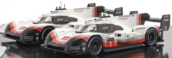 IXO-SP919-SET1 - 2 PORSCHE 919 Hybrid #1 et #2 tribute set Record des tours de Nurburgring et SPA 2018 - 1