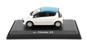 OPTIMUM143002 - CITROEN C1 Blanc avec toit bleu