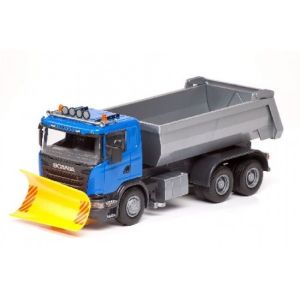 EMEK15504 - SCANIA G 6x4 bleu avec lame de déneigement