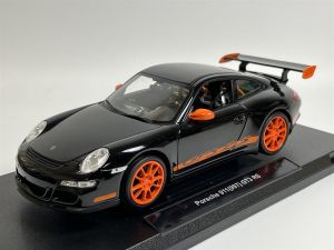 WEL18015NOIR - PORSCHE GT3 rs 2007 Noire avec jantes Orange