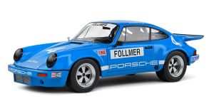 SOL1810702 - PORSCHE 911 Iroc bleu #4 FOLLMER IROC RIVERSIDE 1974