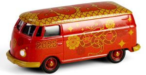 GREEN30531 - VOLKSWAGEN Type 2 Panel Van - Signe Chinois 2025 Année su serpent sous blister