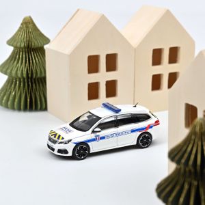 NOREV473944 - PEUGEOT 308 SW 2018 Police Municipale avec bandes bleues et jaunes