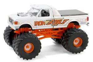 GREEN49150-E - FORD F-350 1990 Monster truck – IRON EAGLE  de la série KINGS OF CRUNCH sous blister