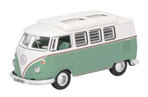 OXF76VWS002 - VOLKSWAGEN Type 1 Samba bus bleu turquoise et blanc