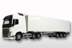 EMEK81232 - VOLVO FH04 6x4 blanc avec remorque 3 Essieux