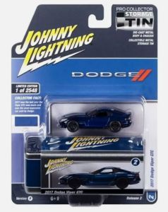 JLCT012-D - DODGE Viper GTC 2017 Bleu de la série COLLECTOR TINS sous blister