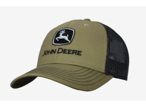 MC13080868OV - Casquette avec arrière en filet marque JOHN DEERE verte