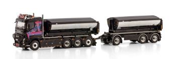 WSI01-4091 - VOLVO FH4 Sleeper Cab 8x4 porteur benne déposable et remorque – HAUGEN