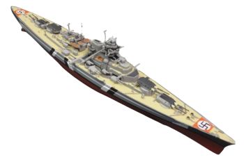 AKI0284 - Cuirassé Allemand – Navire de guerre – Bismarck 1941