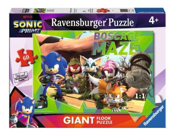 RAV031627 - Puzzle 60 Pièces Sonic Prime – Boscage Maze