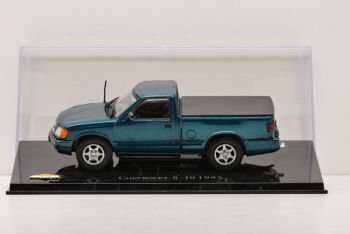 MAGCHES10-1995 - CHEVROLET S-10 pick-up 1995 vert / bleu métallisé