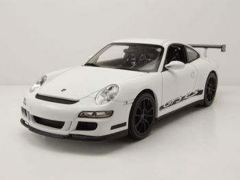 WEL18015BLANC - PORSCHE GT3 rs 2007 Blanche avec jantes noire