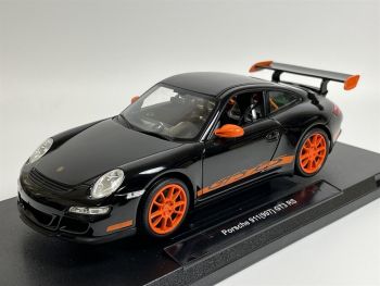 WEL18015NOIR - PORSCHE GT3 rs 2007 Noire avec jantes Orange