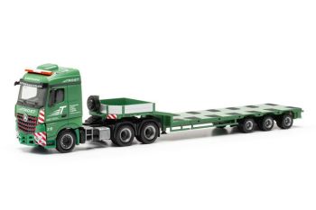 HER317627 - MERCEDES BENZ Arocs 6x4 avec plateau surbaissé 3 essieux TROST