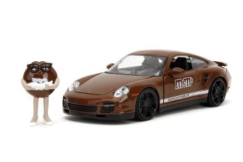 JAD34624 - PORSCHE 911 Turbo avec figurine M&M'S marron