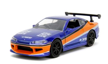 JAD34446 - NISSAN Silvia S15 2001 bleu et orange FAST & FURIOUS