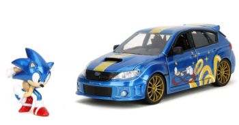 JAD35871 - SUBARU Impreza WRX STI 2012 bleu avec figurine SONIC