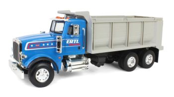 ERT47602 - PETERBILT 367 benne bleu et gris ERTL