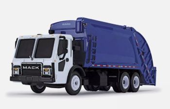 FIGE80-0352 - MACK LR 6x4 avec McNEILUS poubelle bleu et blanc