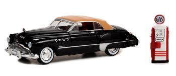 GREEN97140-A - BUICK Roadmaster convertible 1949 avec pompe à essence vintage de la série THE HOBBY SHOP sous blister