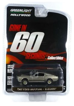 GREEN44742 - FORD Mustang grise 1967 Eleanor du film 60 Secondes Chrono vendue sous blister