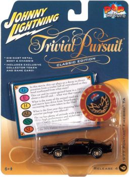 JLPC009-F - PONTIAC Firebird TA 1977 Noir - TRIVIAL PURSUIT - de la série POP CULTURE 2022 sous blister