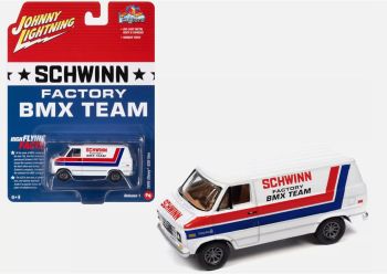 JLPC011-B - CHEVROLET G20 Van 1976  - SCHWINN - de la série POP CULTURE 2023 sous blister