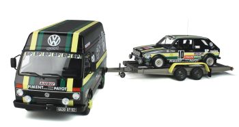 OT353 - VOLKSWAGEN LT35 avec Golf GTI MK1 GR.2 #10 Noir et vert J.PANCIATICI