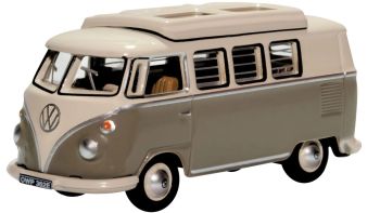 OXF76VWS006 - VOLKSWAGEN Type 1 Camper Gris souris et blanc perle