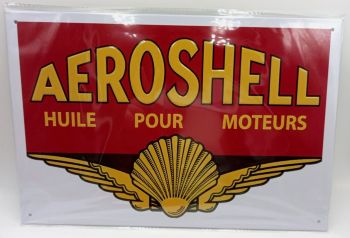 MAGPB222 - Plaque métallique AEROSHELL – 20x30 cm