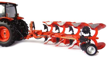 KUBOTA T 15 jouet tracteur mécanique miniature 1:25 en tôle de fer blanc  fabriqué en Europe - Tom Press