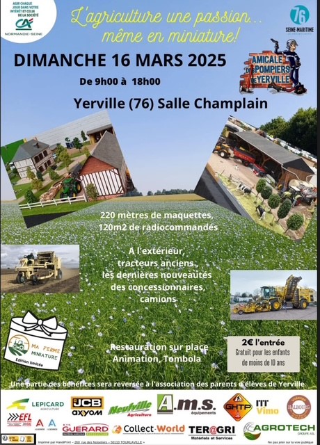 Exposition de miniature agricoles à Yerville  (76) Le Dimanche 16 Mars 2025